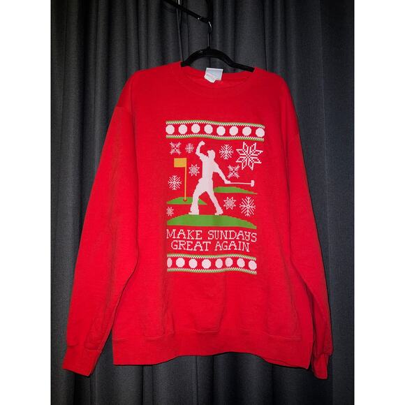 Ugly Christmas Sweater Xmas Sweatshirt Crewneck Size XL - Picture 1 of 3